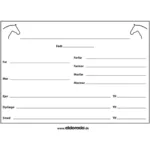 Navneskilt til boksdør