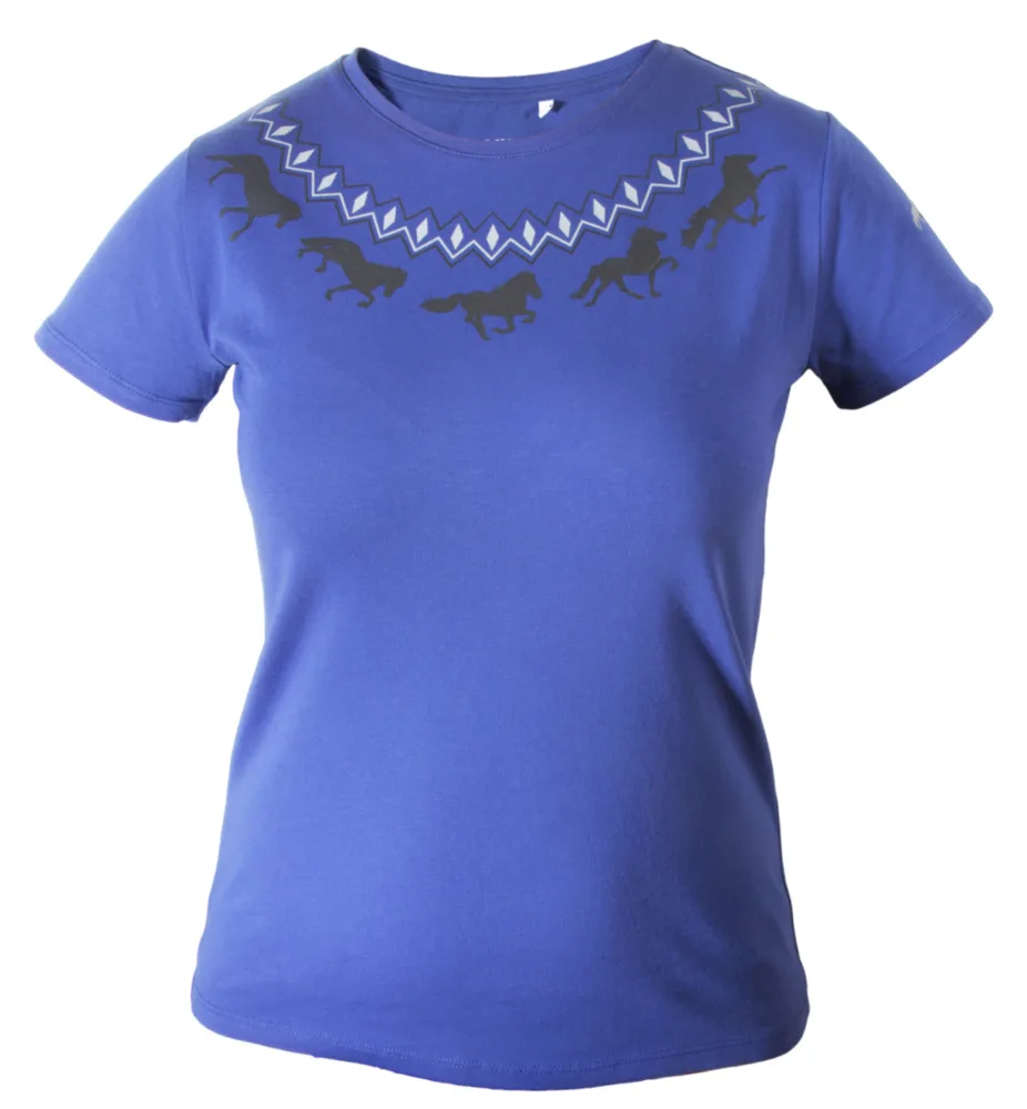 Karlslund T-shirt S - Blå - Til hest