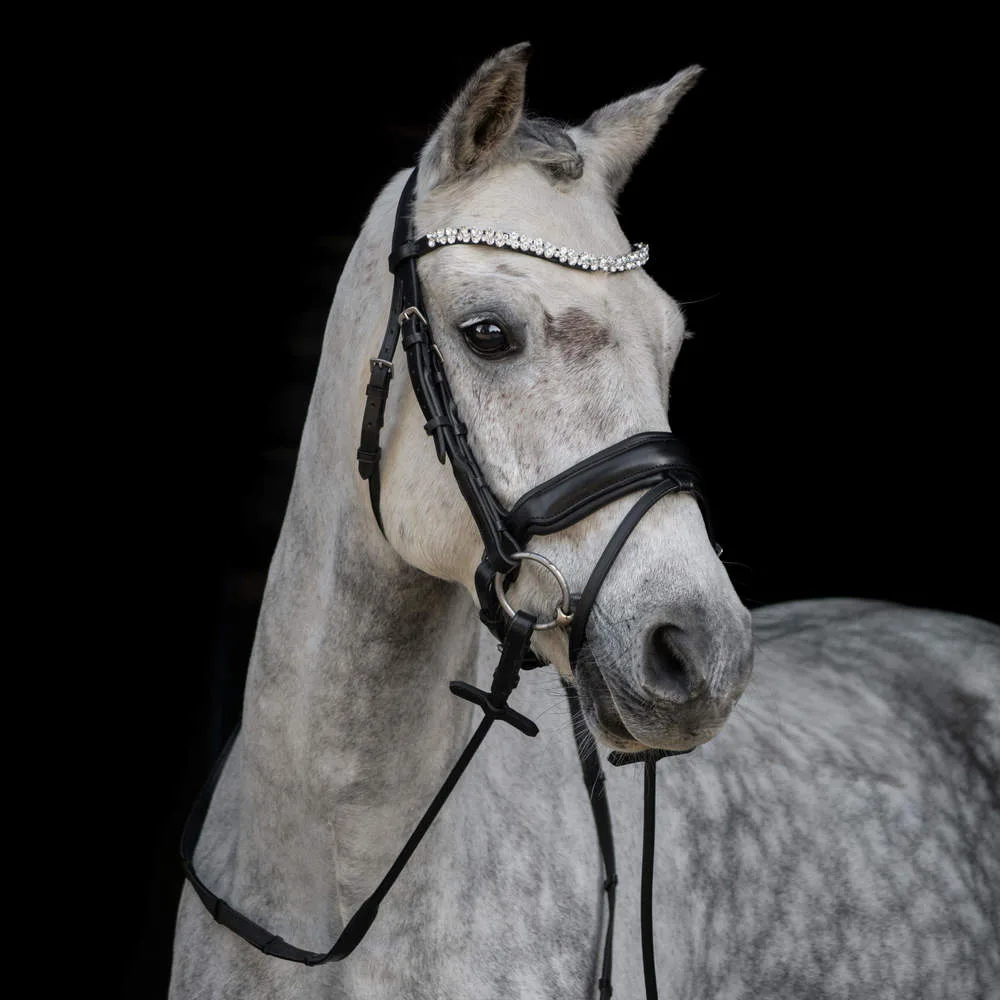 By Weber Andrea Rundsyet Trense Cob - Sort - Til hest