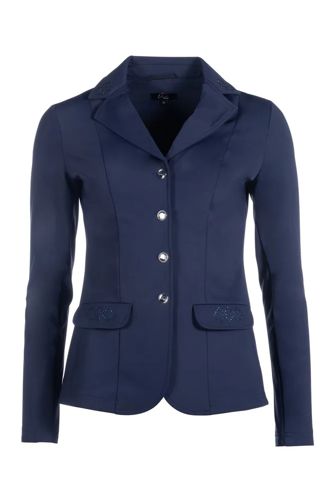 HKM Stævne Jakke Aurora Junior 152 - Deep Blue - Ridejakke
