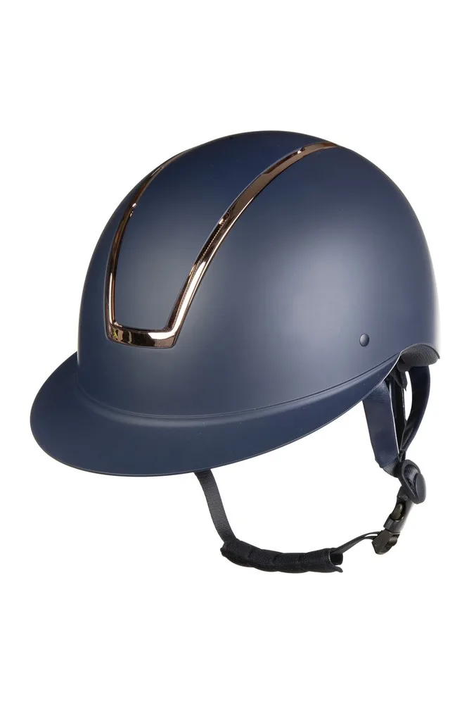 HKM Ridehjelm Lady Shield 55-57 - Navy/Rosegold