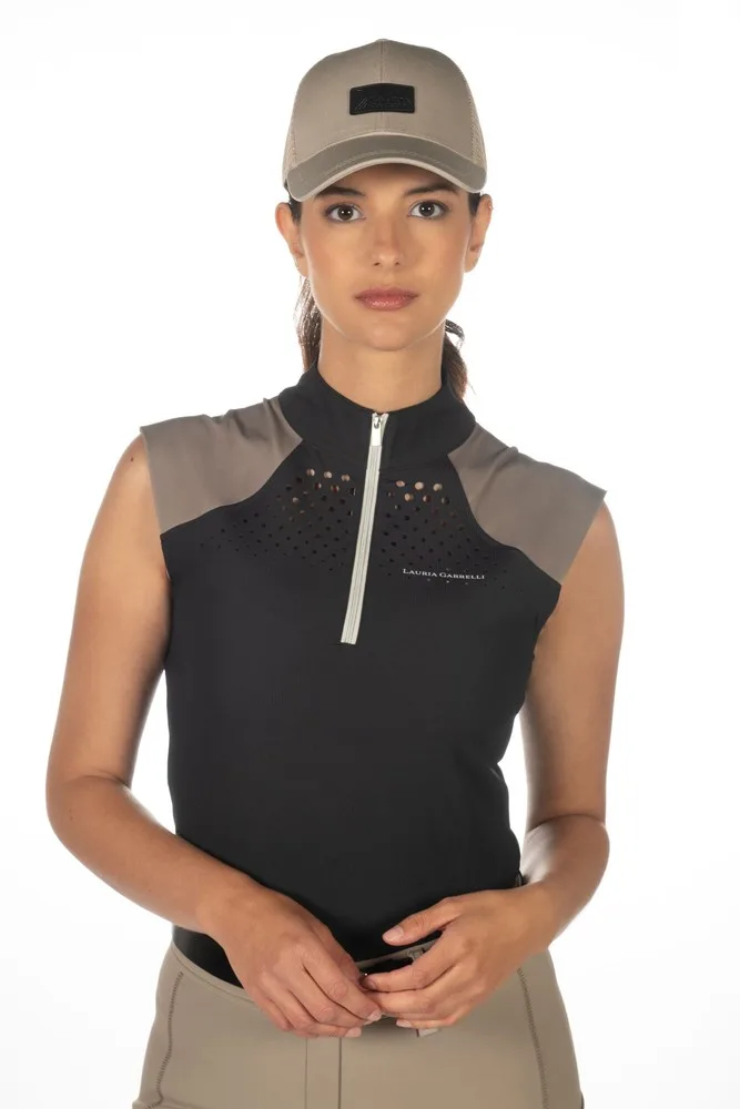 Laura Garelli Functional Top Amalfi XS - Sort/Taupe