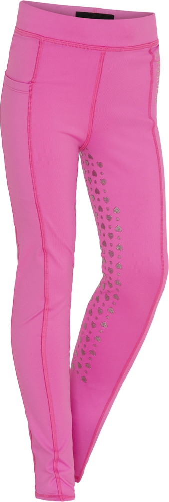 EQ Molly Heart Glitter Tights 92 - Phlox Pink - Ridebukser til børn