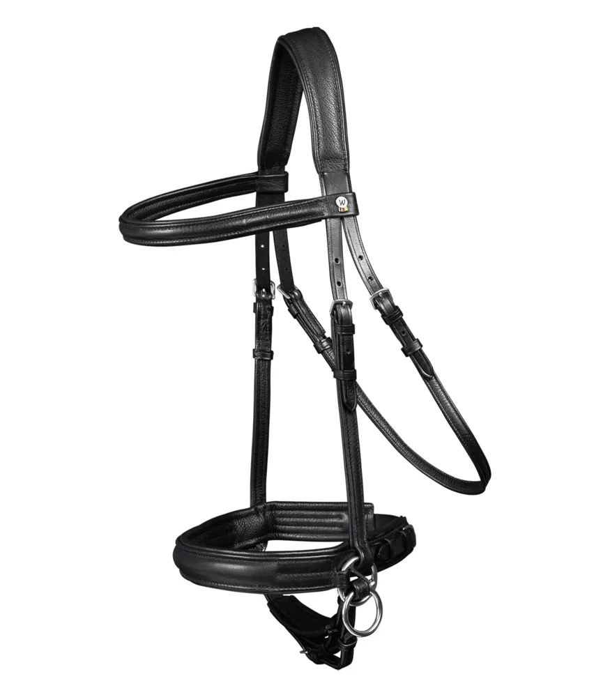 Waldhausen X-Line Bidløs Trense Super Soft Full - Sort - Til hest
