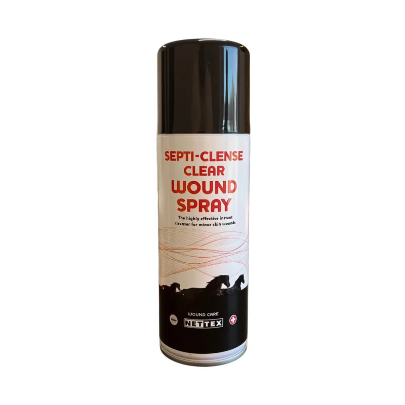 Septi-Clense Wound Spray 200 mL - Klar - Til hest