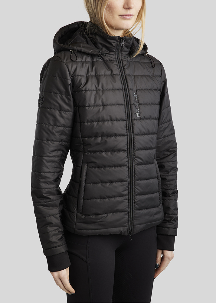 Montar MoKate Kort Quiltet Jakke XL - Sort - Ridejakke