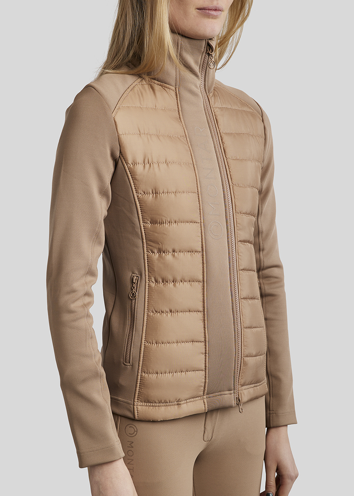 Montar Emma Quilt Boby Jacket S - Latte - Ridejakke