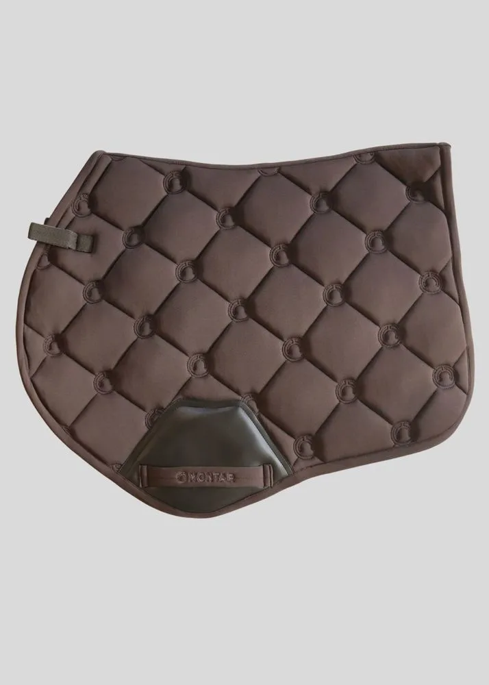 Montar Flow Jump Soiftshell Saddlepad Full Jump - Brown - Til hest