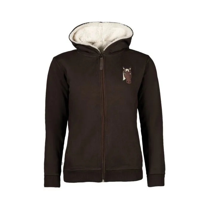 HKM Sweat Jakke Mia 134/140 - Brun