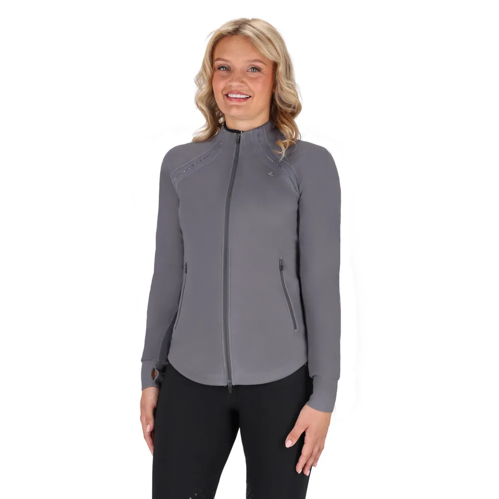 QHP Sweat Jacket Oakleigh 36 - Steel Grey