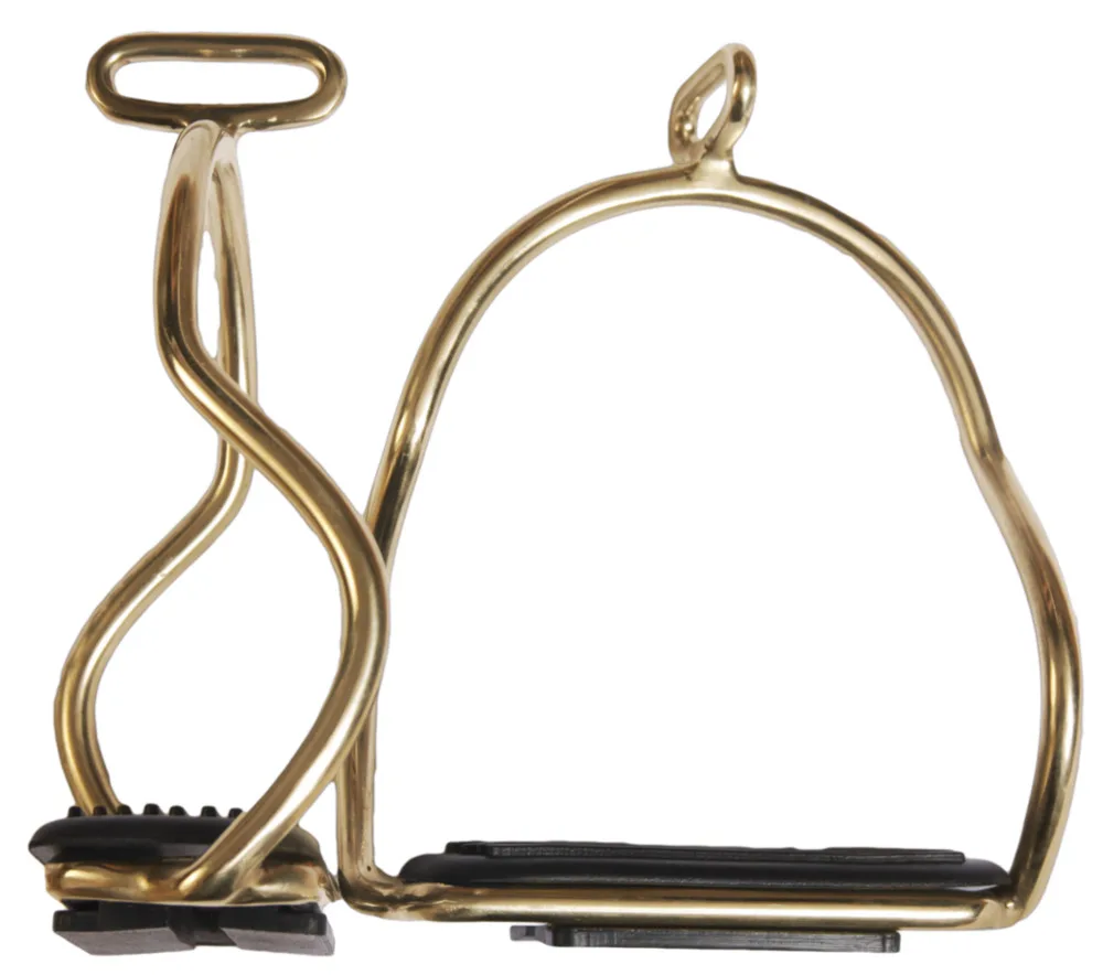 Karlslund forgyldte Stigbøjler 12 cm - Guld - Til hest