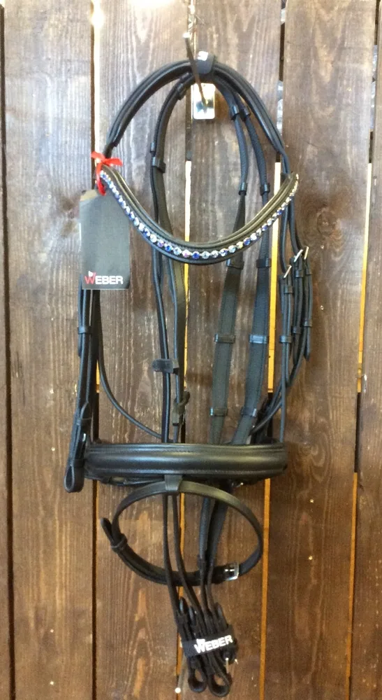 By Weber Trense Rome Cob - Sort - Til hest