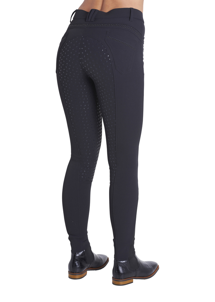 Montar Thea Buks Fuld Grip 34 - Sort - Ridebukser til damer