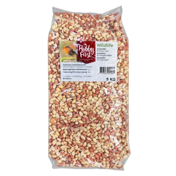 Afskallede Jordnødder 5 kg - Fuglefoder
