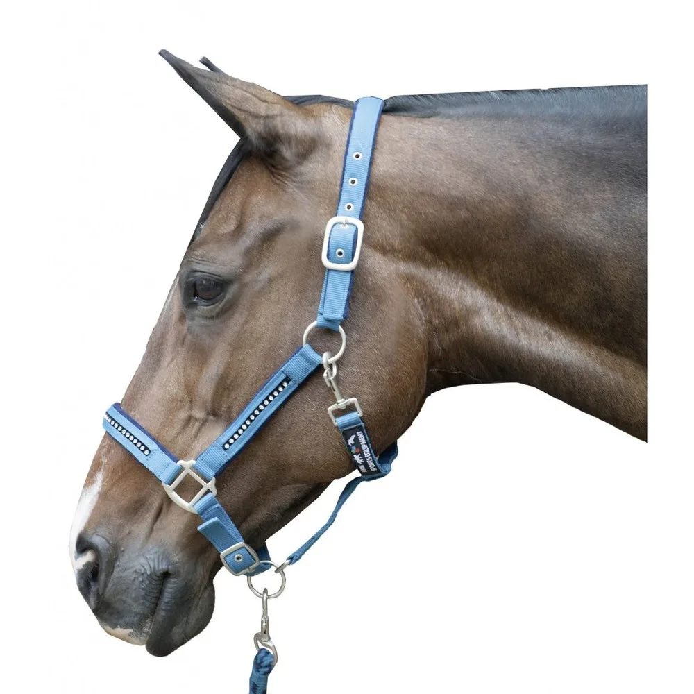 HKM Crystal Grime sæt Shetland - Pink - Til hest