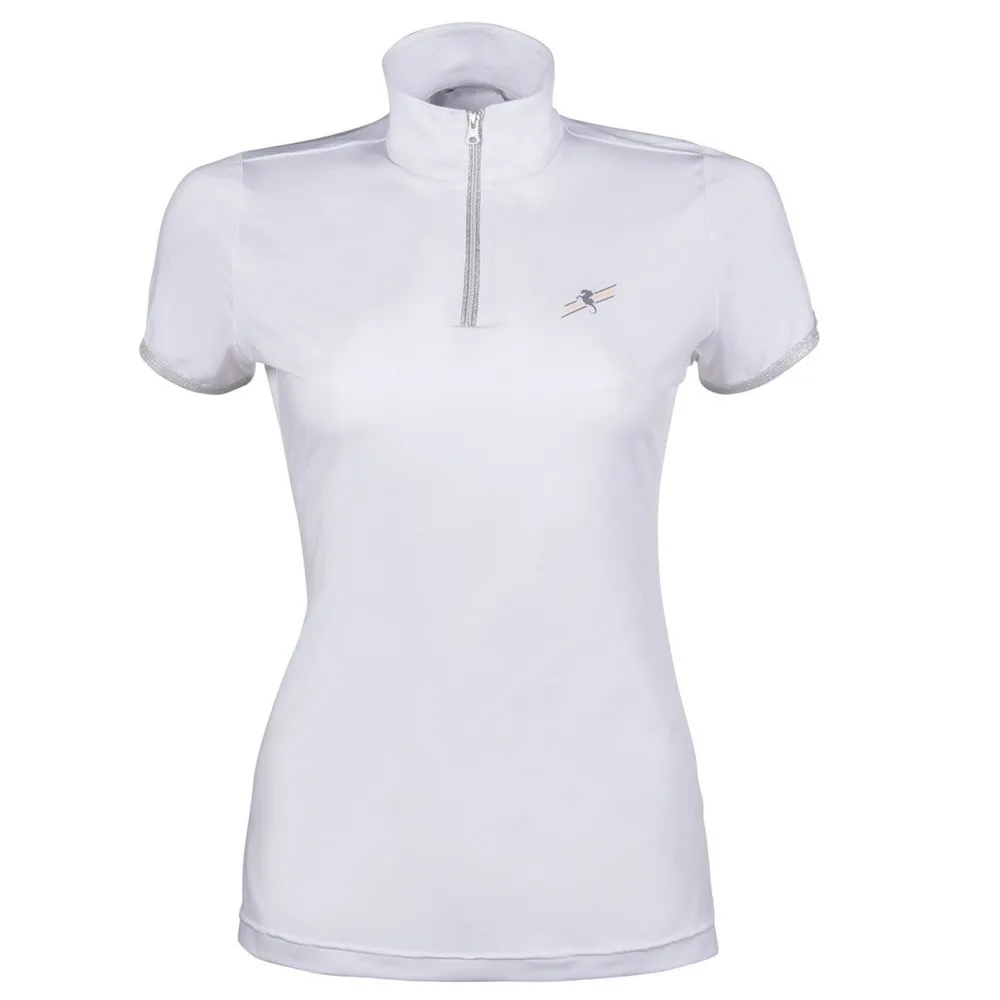HKM Mondiale Stævne Bluse S - Hvid - Ridebluse