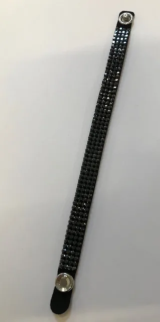 OS Armbånd Swarrovski L - Sort