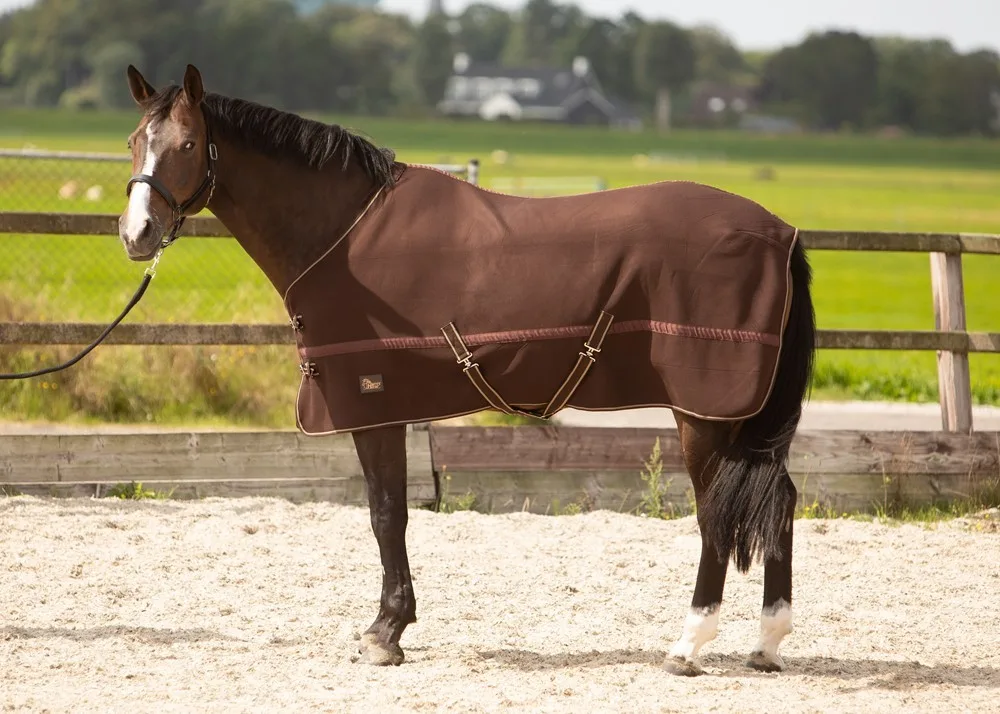 HH Cooler/Fleece Dækken 145 cm - Brun - Til hest