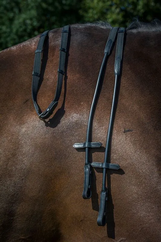 By Weber Rundsyet Tøjle Grip Full - Sort - Til hest